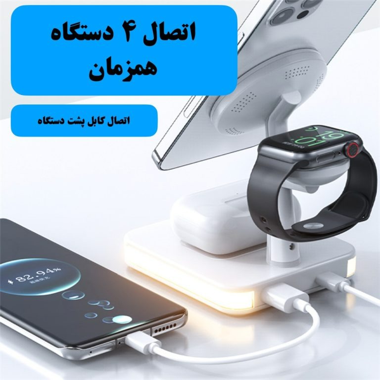 داک شارژر بی سیم مدل مگ سیف MagSafe Tree Stand J99 image gallery
