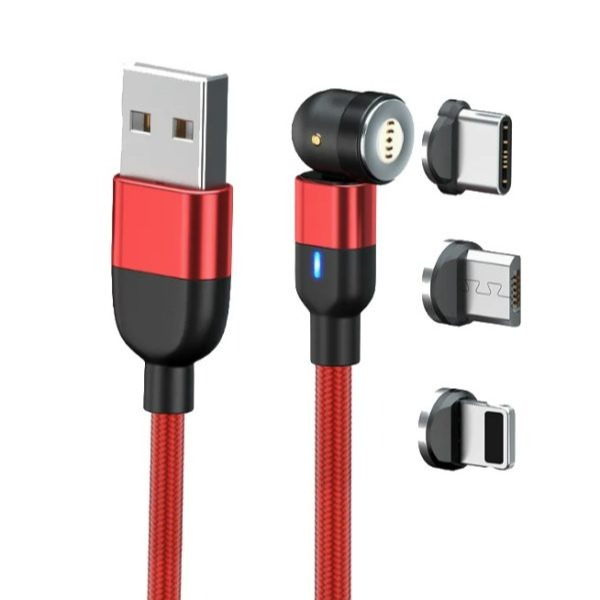 کابل شارژ 1 به 3  Magnet Rotating با طول 1 متر image gallery
