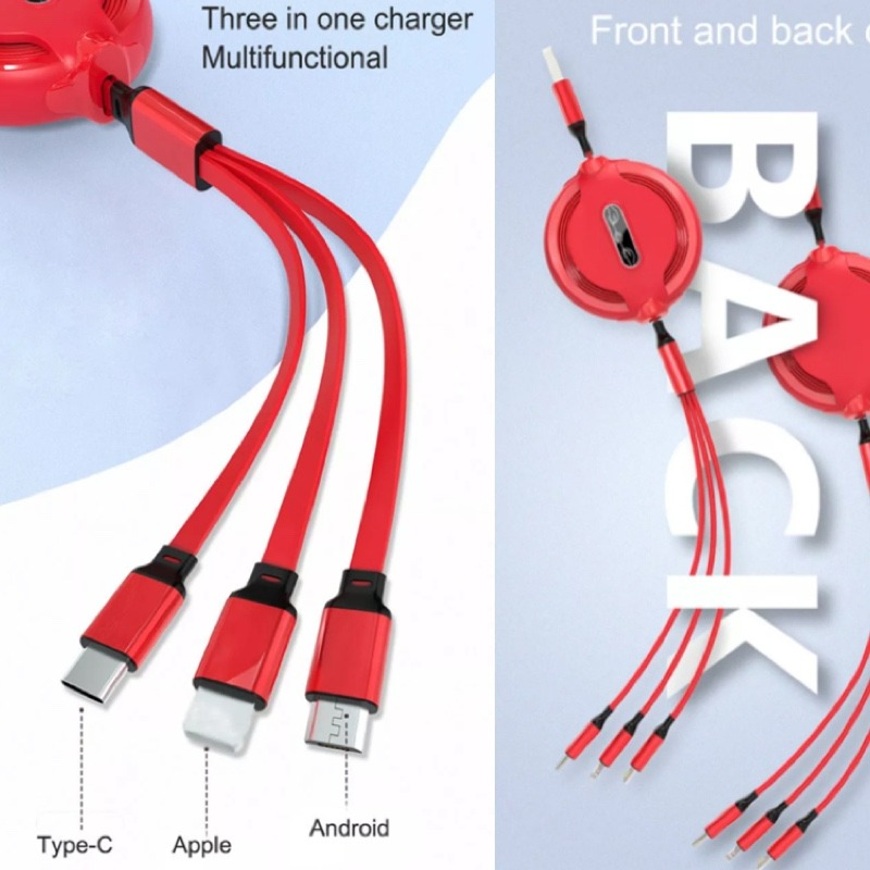 کابل شارژ جمع‌شونده ۳:۱ Retractable image gallery