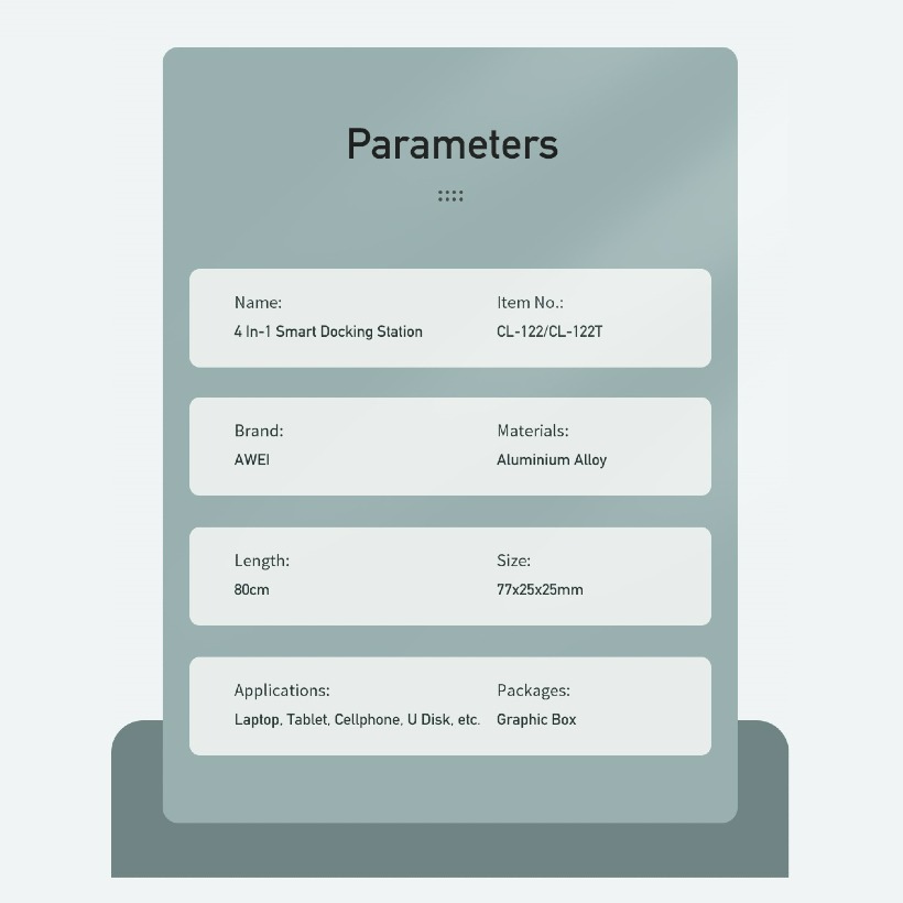 هاب 4 پورت USB 2.0 آوی مدل Awei CL122 image gallery