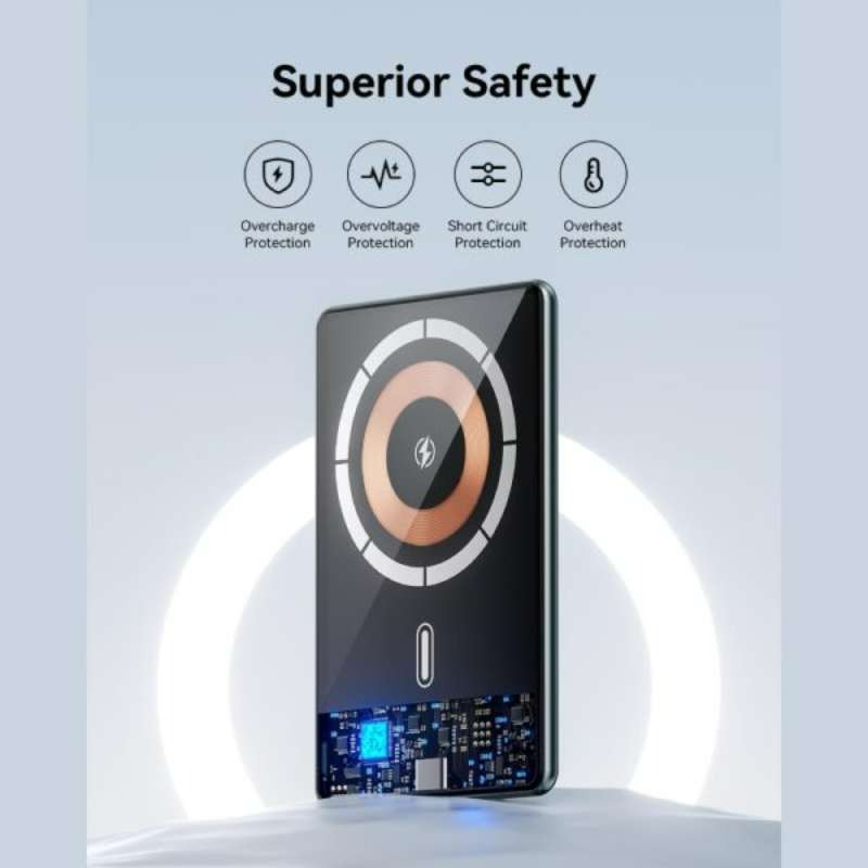 پاوربانک بی‌سیم KUULAA مدل KY-YD67 Glass ظرفیت 5000mAh image gallery