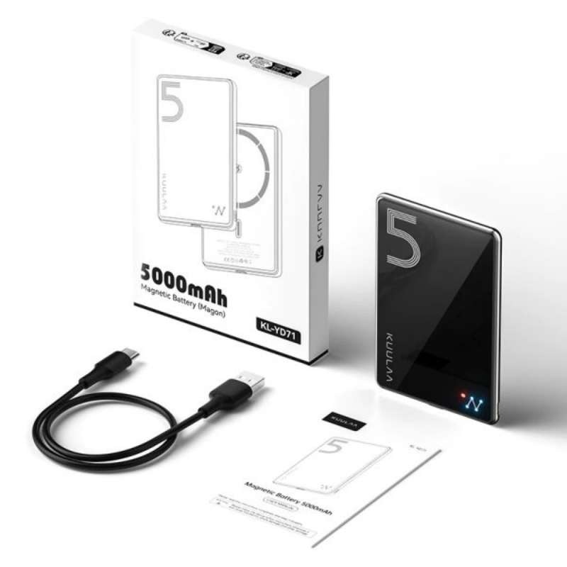 پاوربانک بی‌سیم KUULAA مدل KY-YD67 Glass ظرفیت 5000mAh image gallery