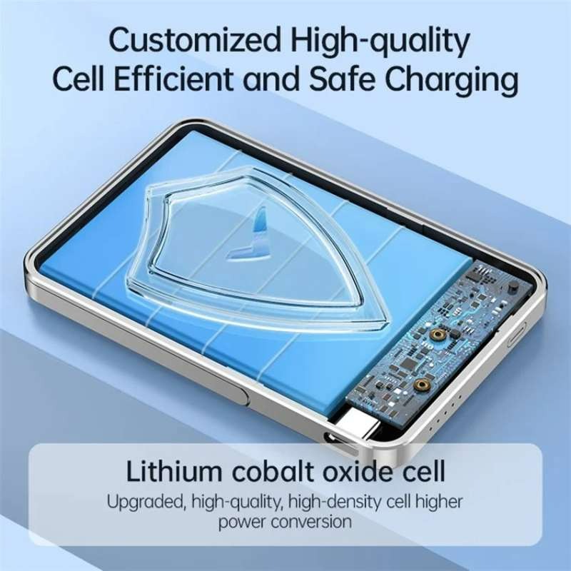 پاوربانک بی‌سیم کولا مدل KUULAA KY-YD59 Glass ظرفیت 5000mAh image gallery