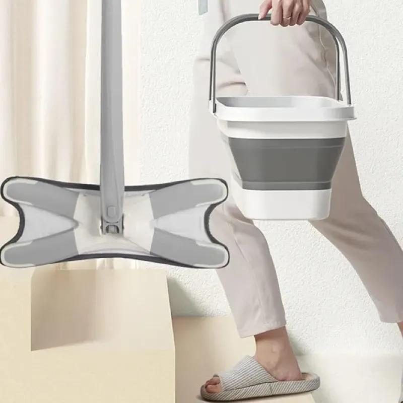 ست سطل تاشو و تی زمین شوی آبگیر FoliBuck Squeeze image gallery