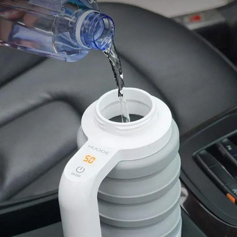 کتری برقی تاشو خودرو مدل JP 500ML سیلیکونی image gallery