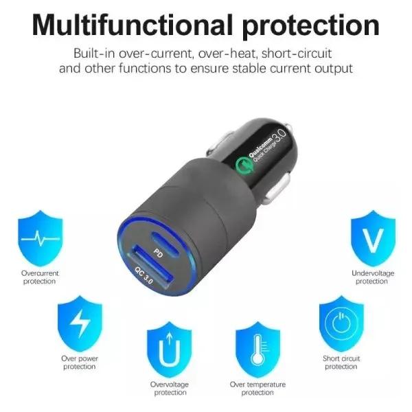 شارژر فندکی کوال کام مدل Qualcomm Quick Charge 3.0 image gallery