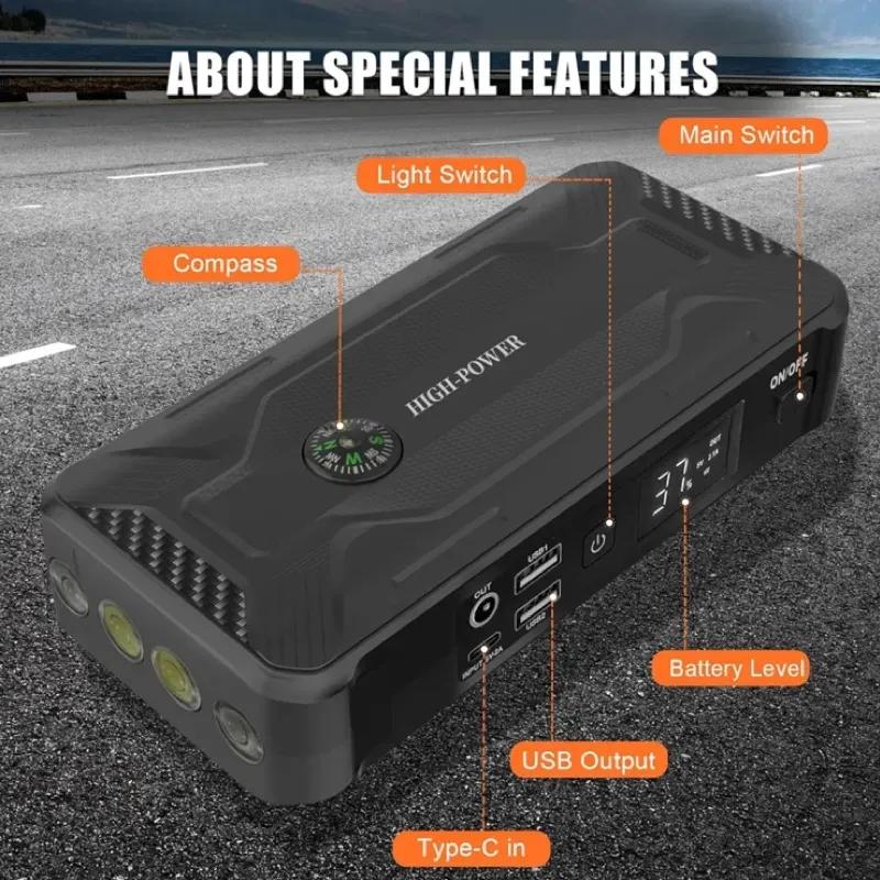 جامپ استارتر و پاوربانک High Power مدل Deluxe ظرفیت 20000mAh image gallery