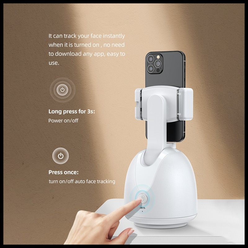 پایه نگهدارنده گوشی موبایل هوشمند با قابلیت ردیابی چهره یوسمز مدل USAMS US-ZB239 image gallery