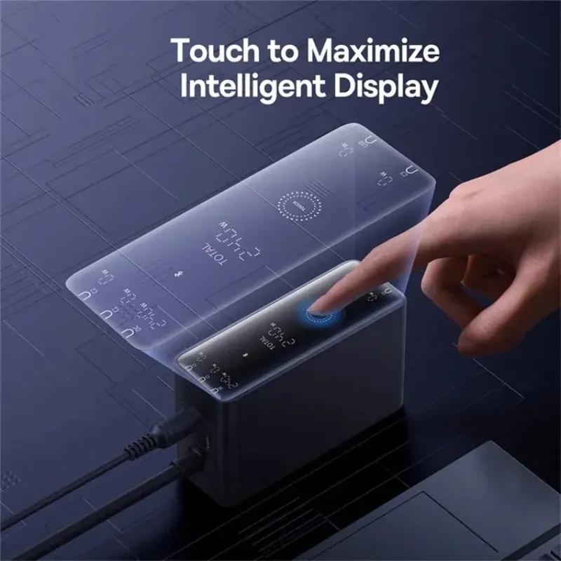 هاب شارژر 5 پورت بیسوس مدل Baseus P10163901113 Simultaneous Charging CCGAN240CE توان 240 وات image gallery