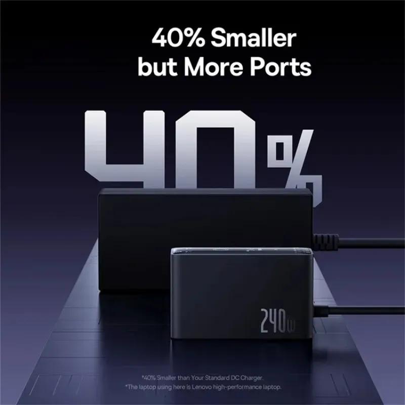 هاب شارژر 5 پورت بیسوس مدل Baseus P10163901113 Simultaneous Charging CCGAN240CE توان 240 وات image gallery