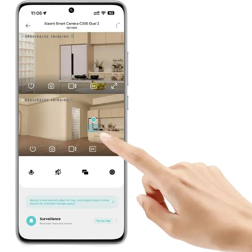 دوربین نظارتی هوشمند شیائومی مدل C300 Dual image gallery