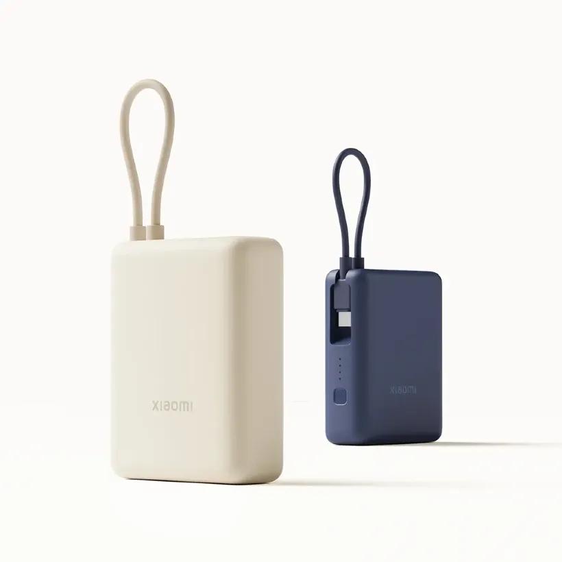 پاوربانک 10000 شیائومی مدل Xiaomi Power Bank PB1033MI توان 33 وات همراه با کابل متصل image gallery