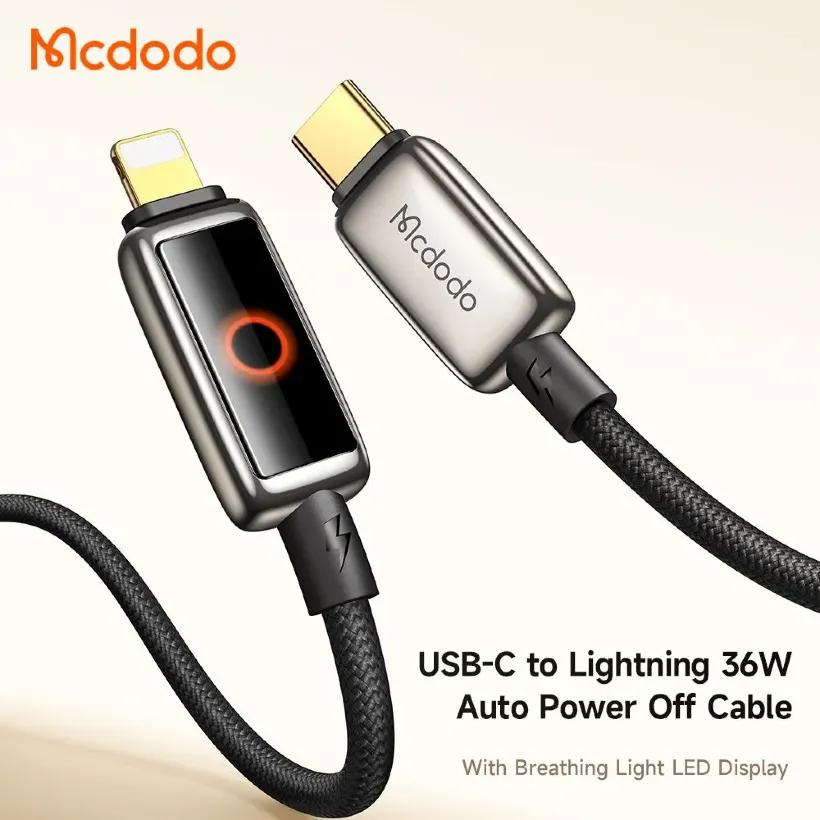 کابل لایتنینگ به Type C مک دودو Mcdodo CA-6670 طول 1.2 متر توان 36 وات image gallery