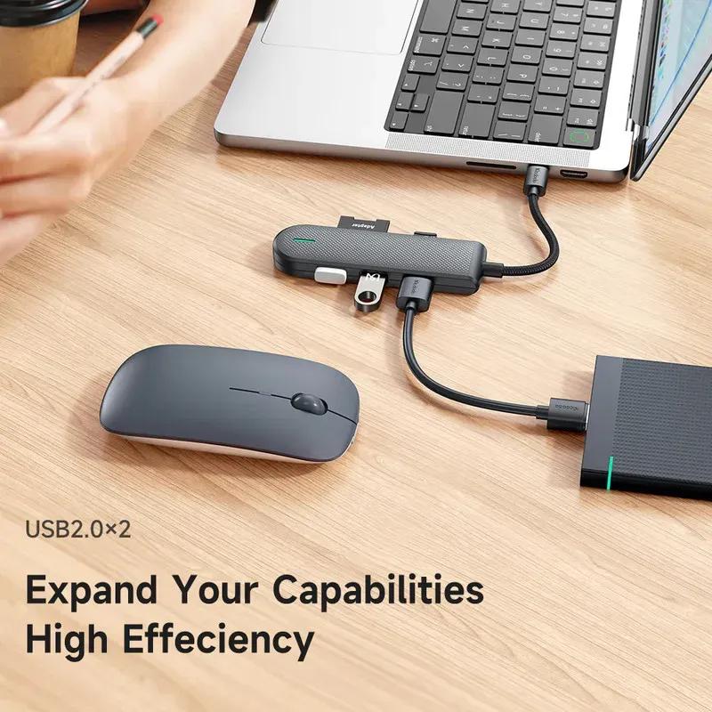 هاب 5 پورت Type C مک دودو مدل Mcdodo HU-1430 5 in 1 USB C HUB image gallery