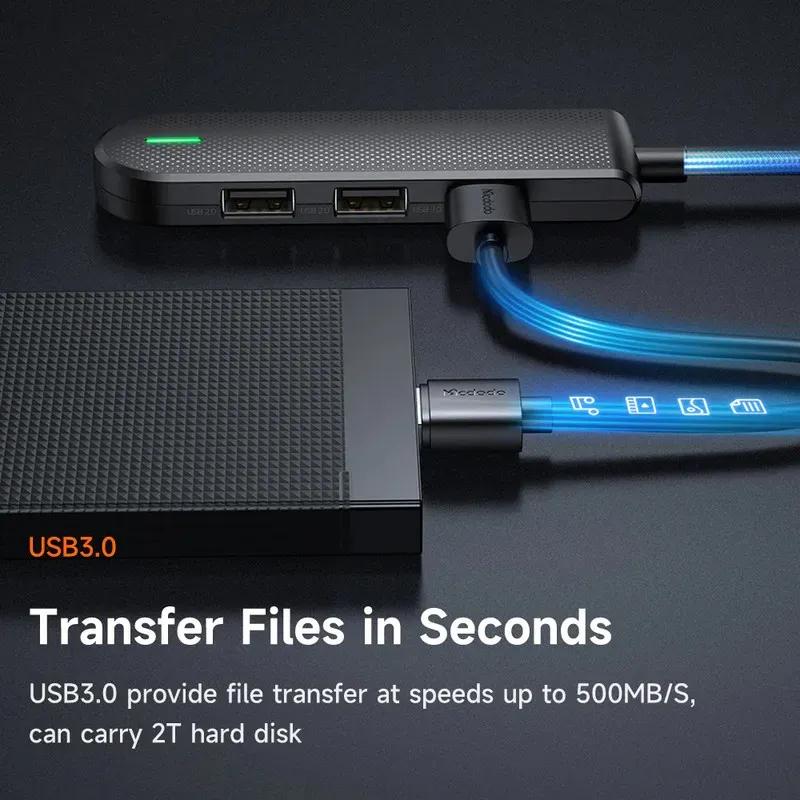 هاب 5 پورت Type C مک دودو مدل Mcdodo HU-1430 5 in 1 USB C HUB image gallery