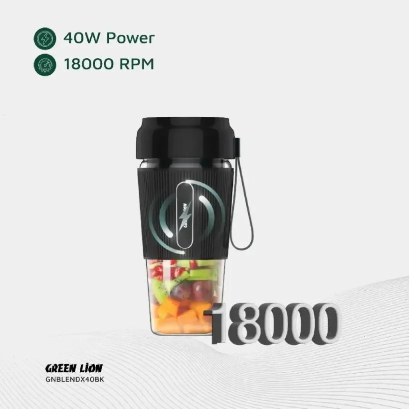 مخلوط کن قابل حمل گرین لاین مدل G-Blend X Portable Juicer GNBLENDX40BK ظرفیت 300 میلی لیتر image gallery