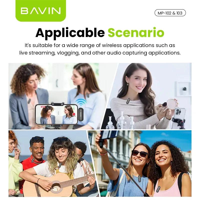 میکروفون بی سیم Type C باوین مدل MP102 image gallery