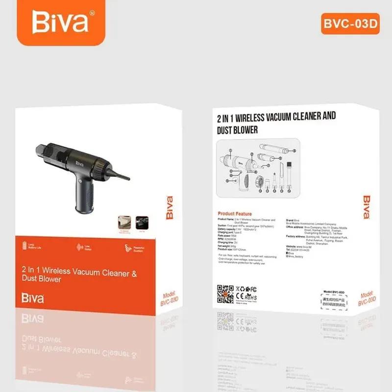 جارو شارژی دمنده بیوا مدل BVC-03D 2 in 1 Wireless Vacuum Cleaner and Dust Blower توان 55 وات image gallery