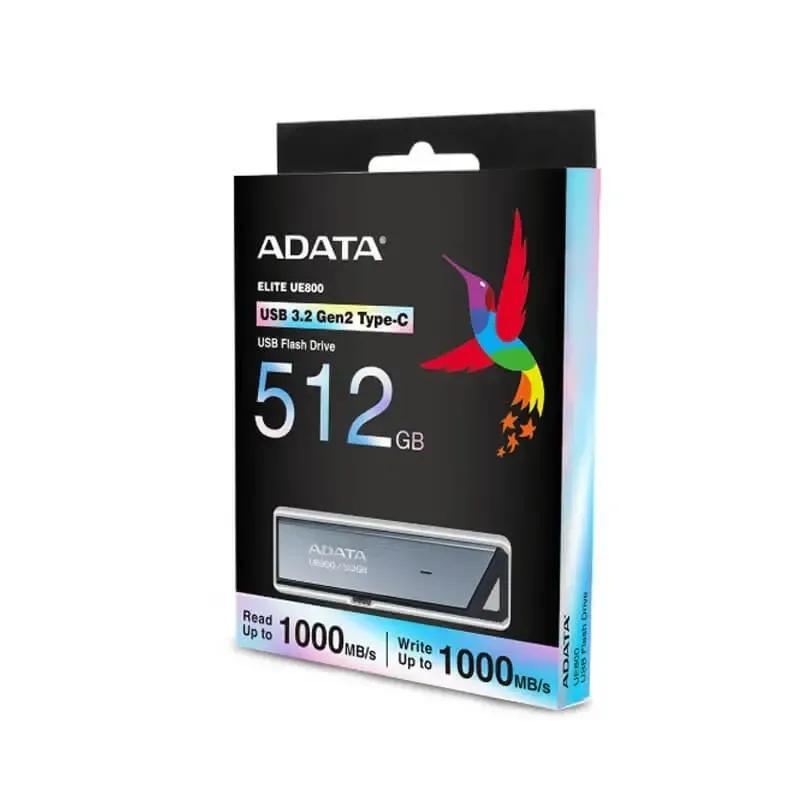 فلش مموری USB 3.2 Gan2 Type-C ای دیتا مدل UE800 ظرفیت 512 گیگابایت image gallery