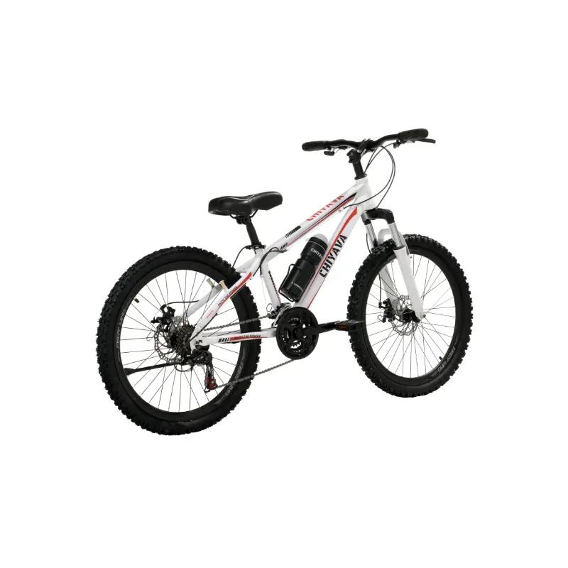 دوچرخه چیاوا مدل آکو دنده‌ای ۲۱ سرعته با ترمز دیسکی و دوشاخ کمک‌دار سایز ۲۴ image gallery