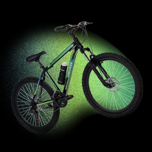 دوچرخه چیاوا مدل آکو دنده‌ای ۲۱ سرعته با ترمز ویبریک و دوشاخ کمک‌دار سایز ۲۴ image gallery