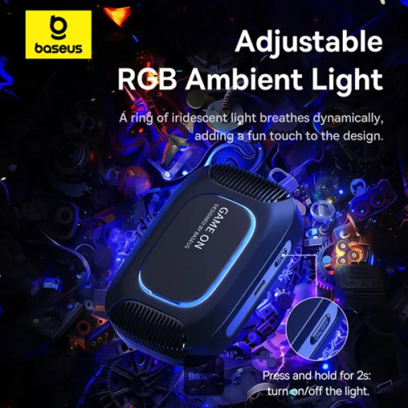 شارژر وایرلس مگنتی و فن خنک کننده موبایل باسئوس مدل  Baseus MagPro II BS-PS036 توان 15 وات image gallery