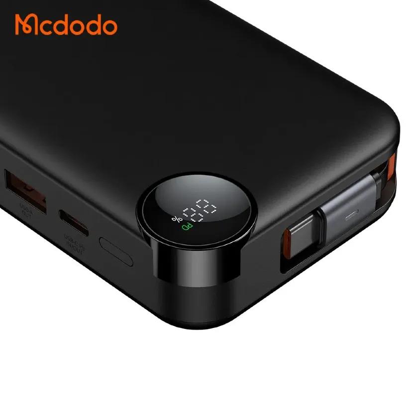 پاوربانک 10000 مک دودو  مدل Mcdodo Freego MC-3870 توان 30 وات همراه با کابل متصل image gallery