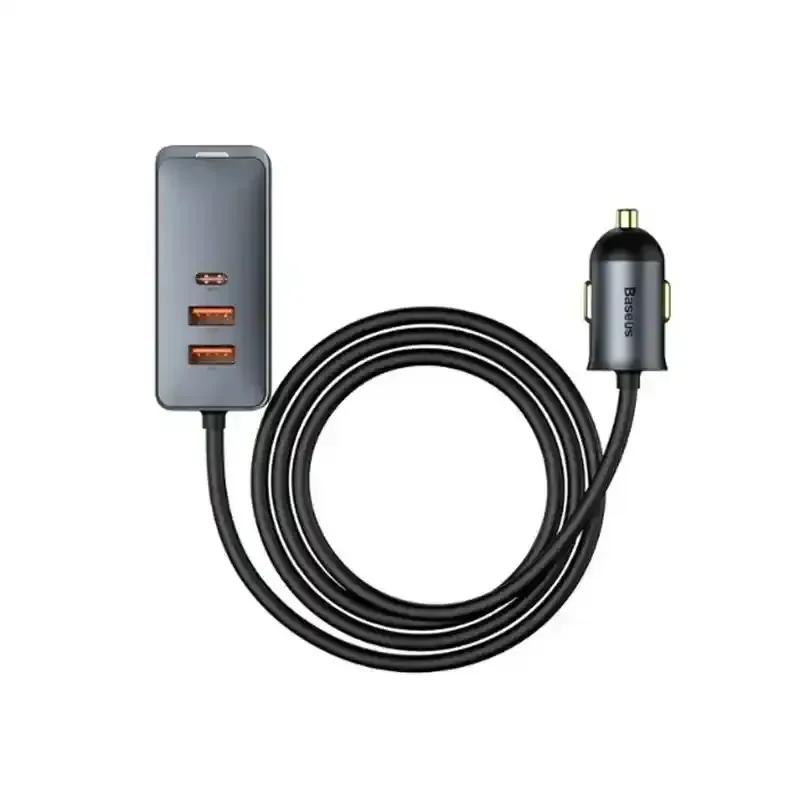 هاب شارژر فندکی باسئوس مدل Together PPS Multi 2U+2C با توان 120 وات image gallery