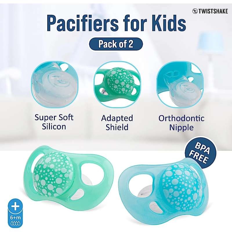 ‫پستانک ۲ عددی تویست شیک مدل‬ ‫0128NL مناسب تا ۶ ماهگی‬ image gallery