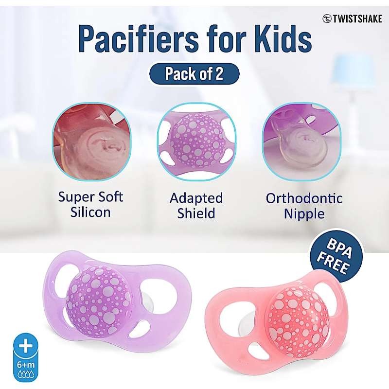 ‫پستانک ۲ عددی تویست شیک مدل‬ ‫0128NL مناسب تا ۶ ماهگی‬ image gallery