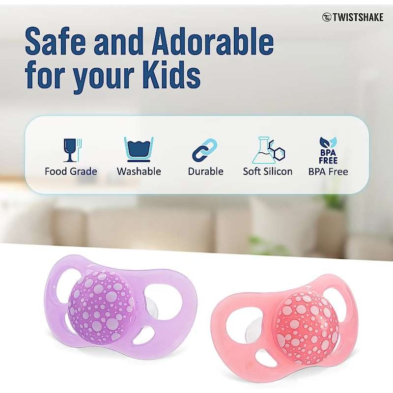 ‫پستانک ۲ عددی تویست شیک مدل‬ ‫0128NL مناسب تا ۶ ماهگی‬ image gallery