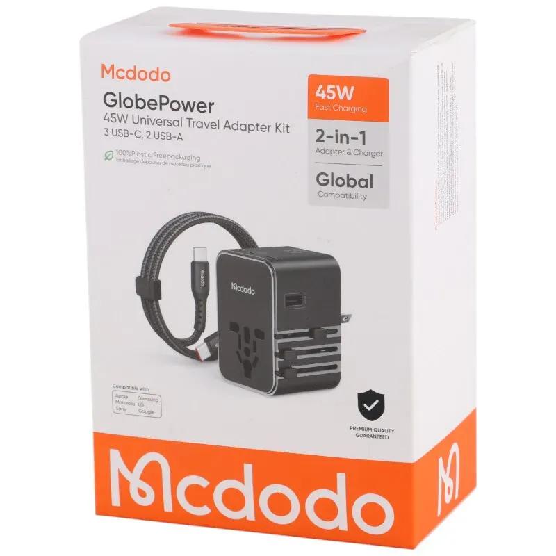 شارژر دیواری و مبدل برق مک دودو مدل CP-327 توان 45 وات همراه با کابل image gallery