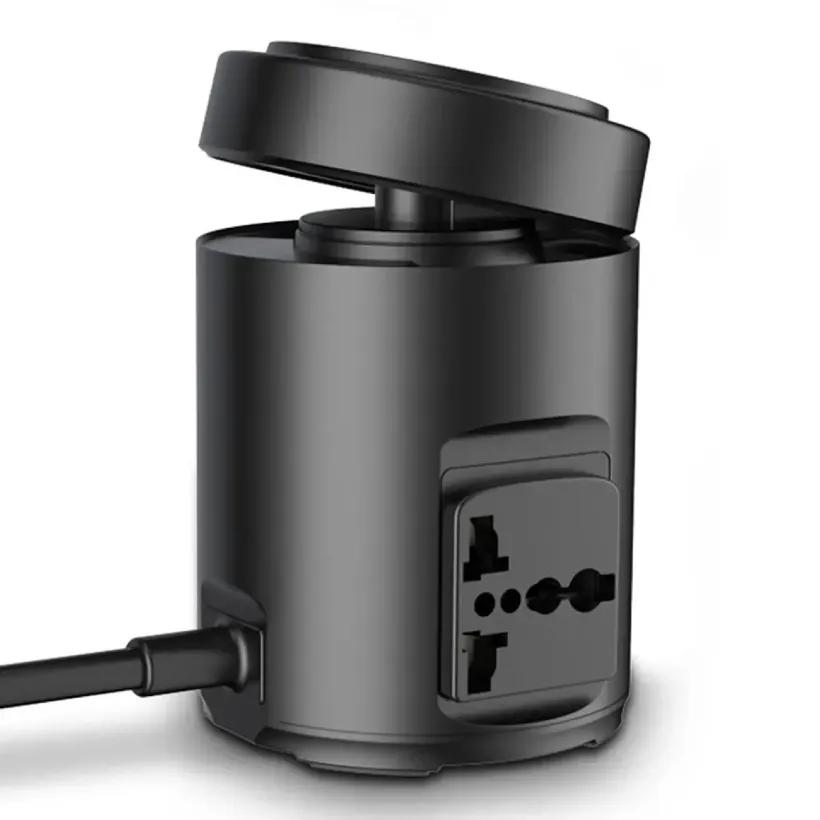 چند راهی برق و شارژر وایرلس مگ سیف پاورولوژی مدل MagSafe Power Hub PWCUQC014 دارای 4 پورت image gallery