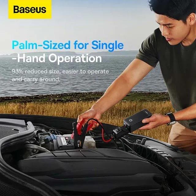 پاوربانک و جامپ استارتر خودرو 6000 میلی آمپر باسئوس مدل  CH006 Super Energy Alpha C00259200121-00 image gallery