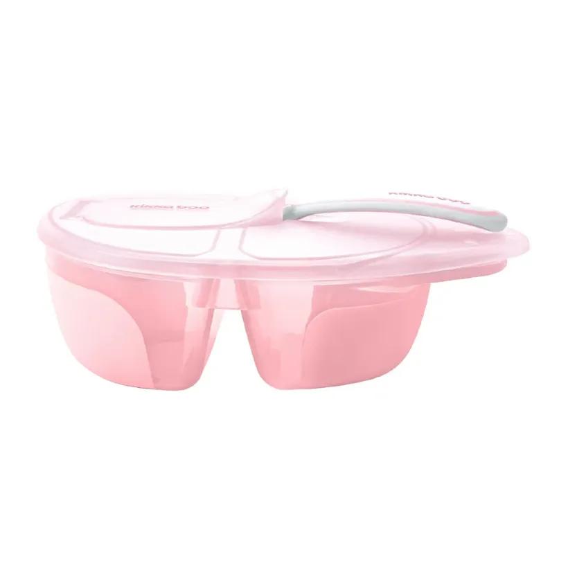 ظرف غذا کیکابو مدل FX0262‬ ‫دو محفظه با قاشق image gallery