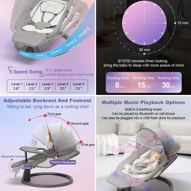 ‫گهواره پاپی پاپا مدل‬ ‫5in1‬ image gallery