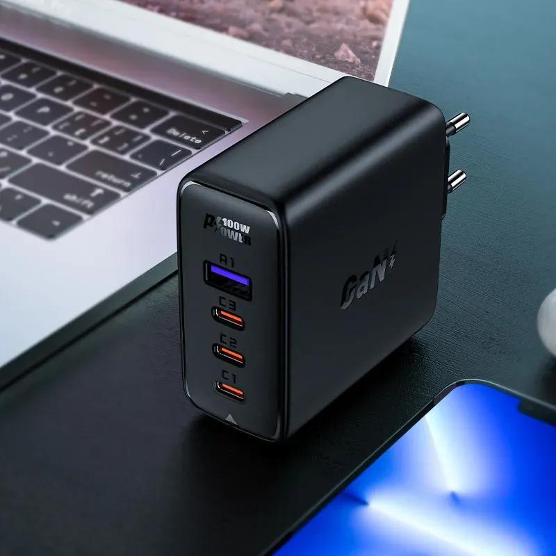 شارژر دیواری ایس فست مدل A37 PD100W GaN توان 100 وات image gallery