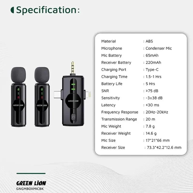 میکروفون بی سیم گرین لاین مدل  GM-80X GNGM80XMICBK image gallery