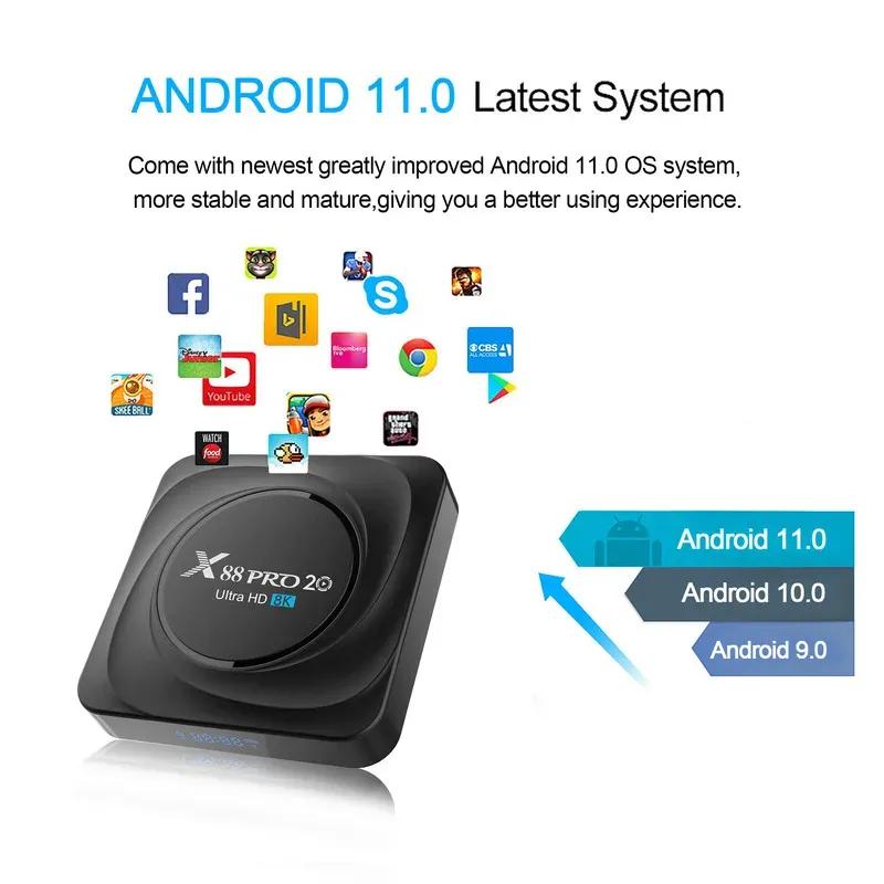 اندروید باکس ایکس 88 مدل X88 PRO 20 8GB 128GB image gallery