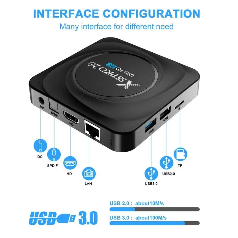 اندروید باکس ایکس 88 مدل X88 PRO 20 8GB 128GB image gallery