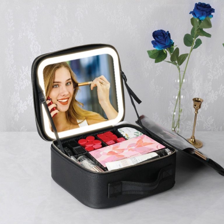 کیف لوازم آرایش آینه دار گرین لاین Green Lion Makeup Organizer GNMAKEORGBK دارای چراغ image gallery