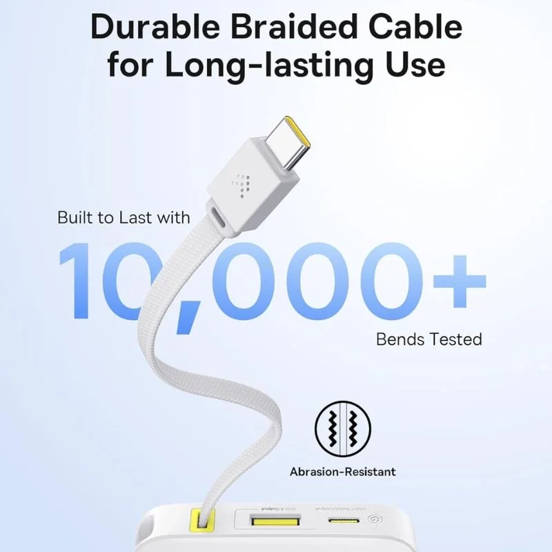 پاوربانک بیسوس مدل baseus EnerFill FC51 Bipow2 Pro E0027700 ظرفیت 20000mAh توان 22.5W – سفید image gallery