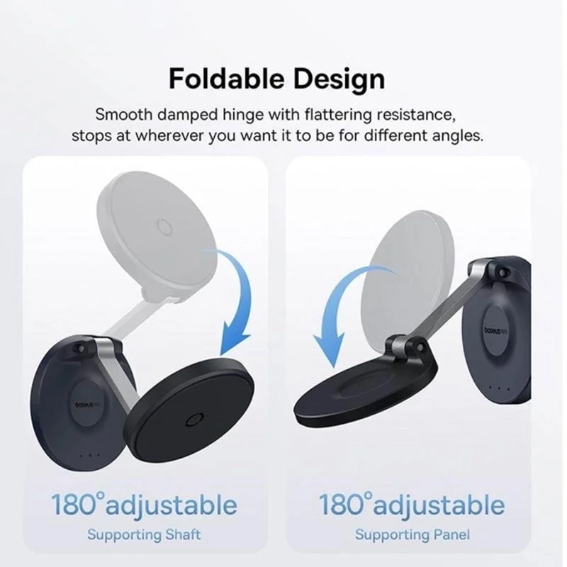 پایه نگهدارنده موبایل بیسوس مدل Baseus MagPro Foldable - مشکی image gallery