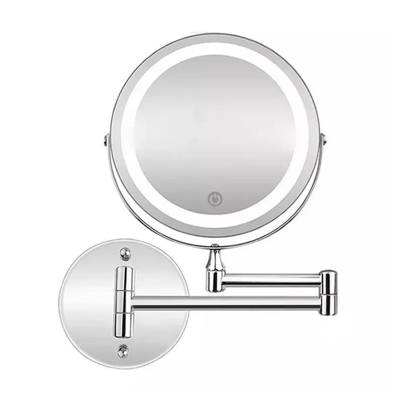 آینه و رینگ لایت آرایشی لمسی Xiasong مدل دیواری 1x:10x