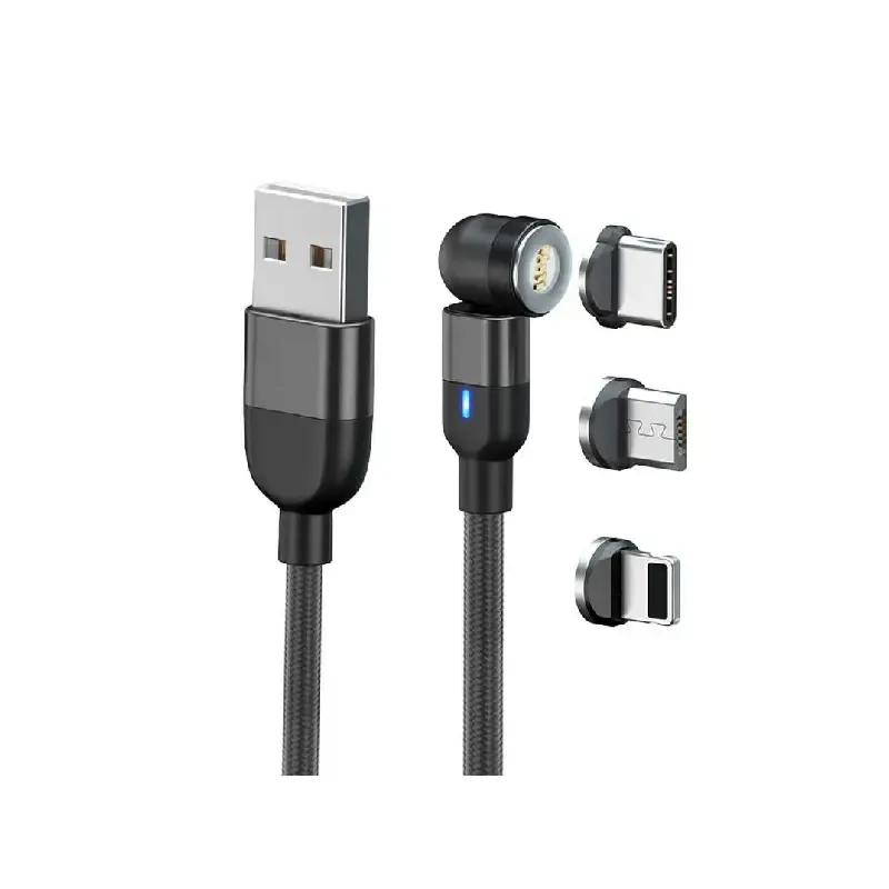 کابل شارژ 1 به 3  Magnet Rotating با طول 1 متر