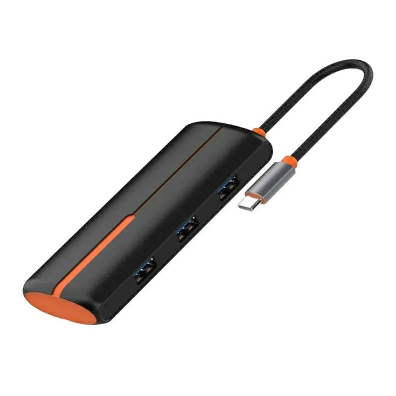 هاب 5 پورت تایپ سی الدینیو مدل LDNIO 5in1 Type-c Hub Adapter DS-25U توان 100 وات