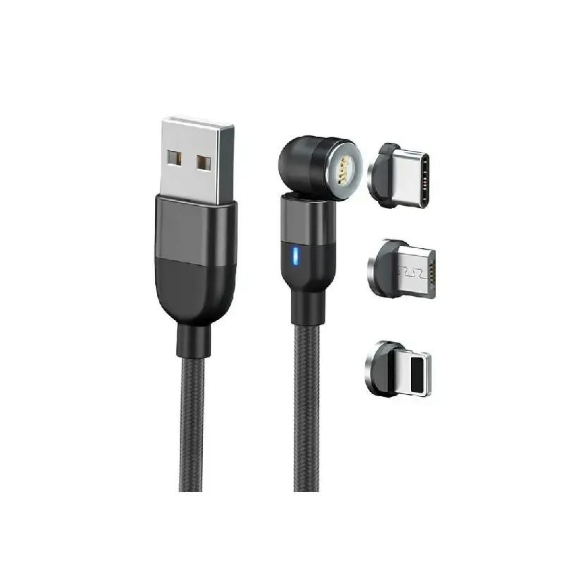 کابل شارژ 1 به 2  Magnet Rotating با طول 1 متر ( فاقد سری microUSB)