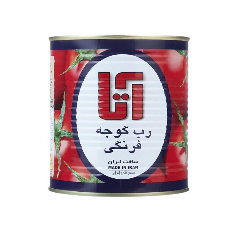 کنسرو رب گوجه فرنگی آتا وزن 800 گرمی (بسته 12 عددی)
