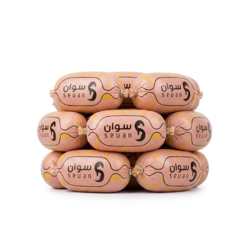 سوسیس کوکتل پنیری 70 درصد سوان وزن 1 کیلوگرم