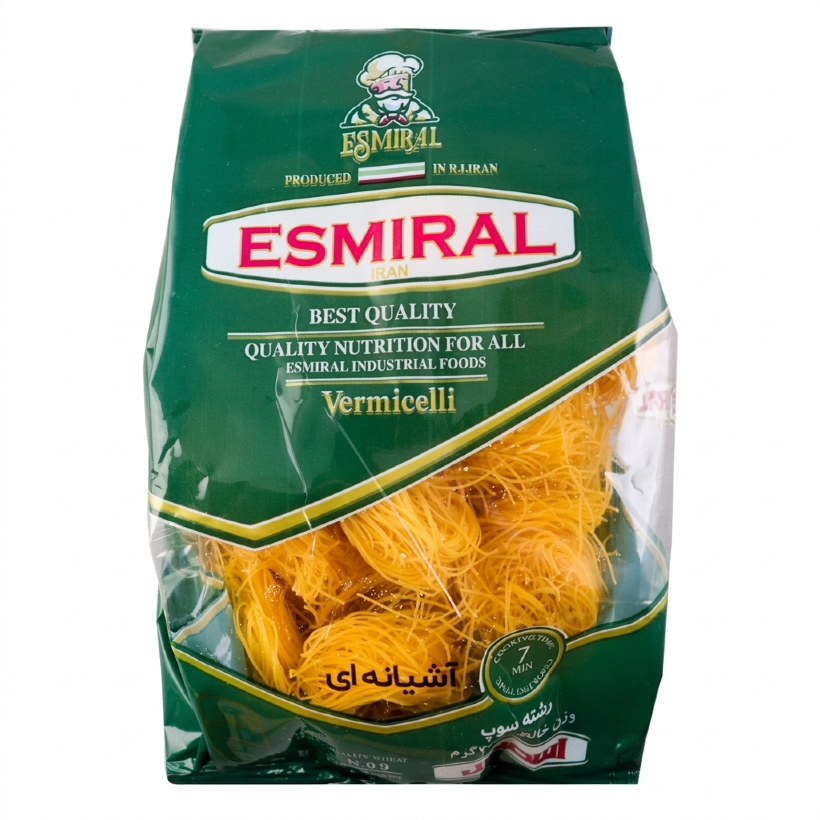 رشته سوپ اسمیرال مدل آشیانه وزن 450 گرمی (کارتن 10 بسته‌ای)